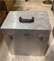 Aluminum box with foldout bottom - listed as Don