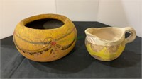 Vintage/antique pottery, planter pot and