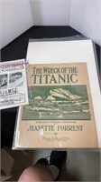 The Wreck of the Titanic - vintage playbill, other