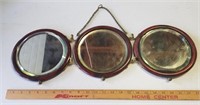 Vintage Folding Circular Mirror