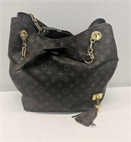 Designer-style bag marked LV