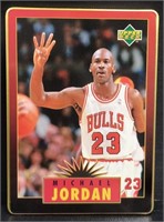1996 Upper Deck Michael Jordan metal card  No. 5