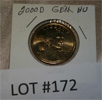 2000-D GEM BU SACAGAWEA $1 COIN