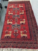 Mid-century Afghan rug