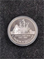 1987 Canada Proof Silver Dollar coin