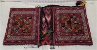 Mid-century Afghan saddlebag rug (as is)