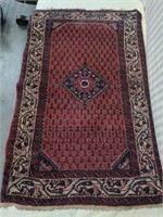 Mid-century Persian rug approx 48" x 31"