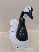 Italian ceramic figural goose tureen
