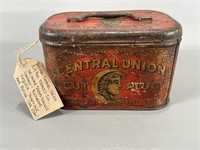 Antique Cut Plug Tobacco Tin -Central Union