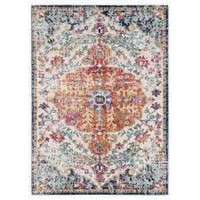 7'10" x 10'3" Traditional Distressed Area Rug