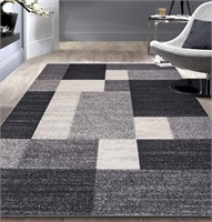 Non-Slip Area Rug 6' 6" x 9' Gray