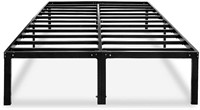 HAAGEEP Black King Metal Bed Frame