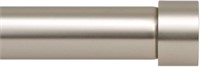 Ivilon Drapery Window Curtain Rod, Satin Nickel