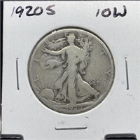 1920-S WALKING LIBERTY SILVER HALF DOLLAR