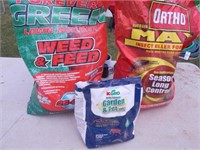 (3) Partial Bags of Weed & Feed, Ortho Insect,