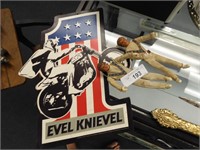 LOT OF EVIL KNIEVEL COLLECTIBLES