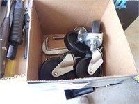 Box w/(4) Casters & C-Clamps