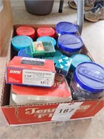 Box w/Many Jars of Hardware & Screws