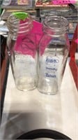 Glass baby bottles