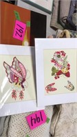 Butterfly prints, etc.