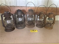 Antique metal lantern