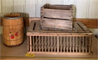 Nail Keg, Chicken Crate, Wooden Crate