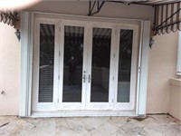 Non-Impact French Doors With Side Lites + Shutter