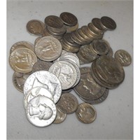 $ 5 Face Value 90% Silver Coins - Mix