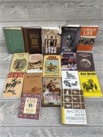 Lot of (17) Western and Texas Themed Books