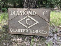 Diamond C Quarter Horses Sign