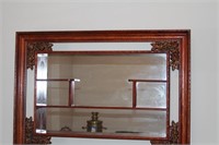 Hand Carved Chinese Wood Shadow Box