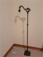 Vintage French Iron Parlor Lamp, as is