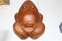 Hand carved frog box from Singapore