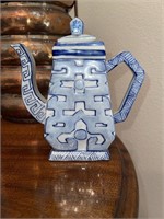 Chinese blue and white ceramic Teapot
