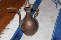Large copper Turkish tea pot