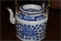 Asian style vintage ceramic Teapot