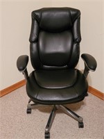 Black Adjustable Rolling Office Desk Chair
