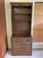 Colonial Display Cabinet with Drawers & Shelves