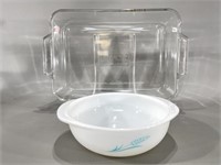 Pyrex Bowl & Glass Baking Dish