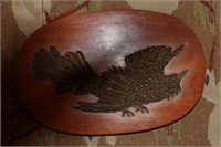 Metal and wood rooster art