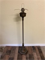 Antique Oil Floor Lamp By Mantle Lamp Co