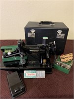 Vintage Singer 221 Portable Sewing Machine