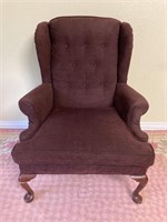 Queen Anne Wingback Armchair