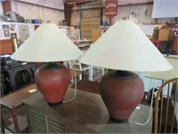 PAIR OF DECORATIVE LAMPS W/ SHADES