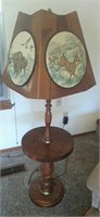 Vintage Wooden Rustic Floor Lamp