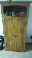Wooden Storage Cabinet- Contents Not Included