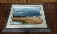 Susan Hildebradt, Storm Framed Painting, 20 x 15