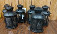 6 Candle Lantern Center Pieces