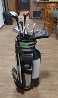 Golf Bag, with Various Clubs