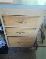 Three Drawer Cabinet with Tools & Shop